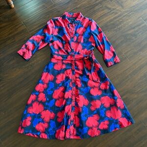 Banana republic 3/4 sleeves midi dress with pockes